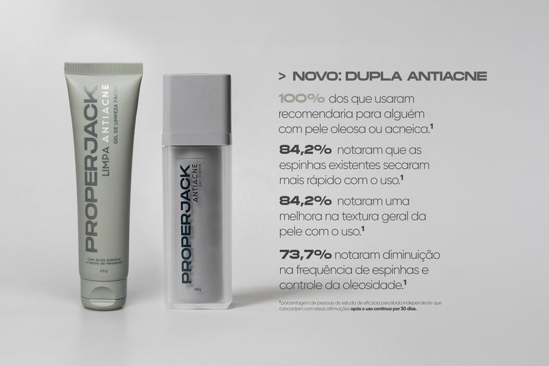 Dupla Antiacne: Limpa Antiacne e Gel Creme Antiacne